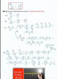 Operatii In R Rationalizarea Numitorului Unei Fractii Teorie Exercitii Rezolvate Mate Gimnaziu Jitaruionelblog Pregatire Bac Si Evaluarea Nationala 2021 La Matematica Si Alte Materii Materiale Lectii Formule Exercitii Rezolvate Matematica