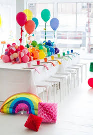 Rainbow Birthday Themes For Kids Kids Party Ideas Rainbow Theme Splash Party Rainbow Parties Rainbow Baby Shower