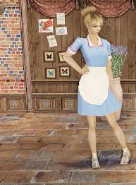 Uniform Special Clothing Waitress Dress Special Clothes Sims 2