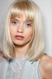 Platinum Blonde Pale Skin Bangs Google Search Long Bob With Bangs Bob Hairstyles With Bangs Long Bob Hairstyles