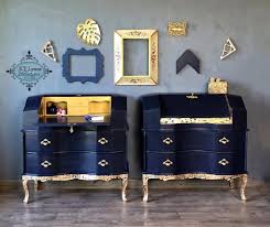 Bedside Table Matching Nightstands Secretary Desk Dresser Etsy Painted Bedroom Furniture Furniture Furniture Makeover