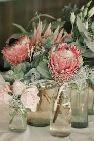 Pin By Julitta On The Union Wedding Table Flowers Protea Wedding Wedding Flowers