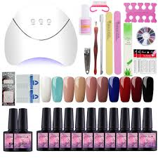 Azure Beauty Gel Nail Polish Starter Kit Uv Led Sparkle Glitter Gelpolish With For Sale Online Ebay