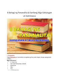 Ito ang ikaanim na pinakawiniwikang wika sa estados unidos na may higit sa isang milyong mga tagapagsalita. Bahagi Ng Pananalita At Halimbawa