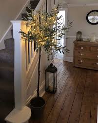 Either way your hallway design would win. Cosy Autumn Hallway Pheebs 1 Showing Us How To Create A Warm Welcome And Style Our Beautiful Faux Olive Tree To P Hallway Decorating Hallway Flooring Decor