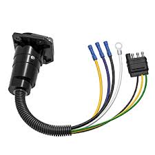 Did the wiring harness come with any sort of wiring diagram? Amazon Com Kohree 4 Way Flat To 7 Way Round Blade Trailer Adapter Plug End 4 Pin To 7 Pin Electrical Connector With Mounting Bracket For Rv Truck Car Automotive
