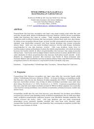 Hasil kajian mendapati korelasi antara min tahunan equatorial southern oscillation index (eqsoi). Top Pdf Taburan Hujan 1library