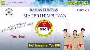 Tiu Numerik 28 Cpns 2020 Bahas Tuntas Materi Himpunan Tipe Soal Langganan Tes Skd Youtube