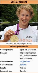 In zijn geval (zonderland dus, red.) gaat dat ook nog samen met een ontwapenende uitstraling. Epke Zonderland Asics Zonderland Met Olympisch Goud In 2012 Persoonlijke Informatie Volledige Naam Bijnaam Epke Jan Zonderland The Flying Dutchman De Leeuw Uit Lemmer Epic Zonderland 16 April 1986 Lemmer 173 Cm