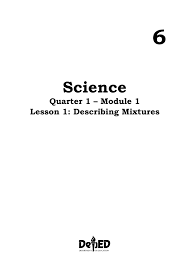 Most of the growth, though, came from its acquisition of aetna. Science 6 Module 1 Lesson 1 Describing Mixtures Grade 6 Modules