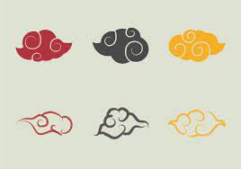 Free Chinese Clouds Vector Illustration Cloud Illustration Cloud Vector Vector Illustration
