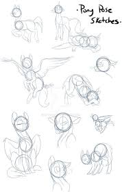 Knight illustration from his animal drawing: Pony Poses Sketch Study By Bluesidearts On Deviantart Pony Drawing My Little Pony Drawing Drawings