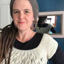 One of the best moments in yoked sweater knitting: separate the sleeve  stitches & try it on! This is Early Bloomer by Heidi Kirrmaier.  #heidikirrmaier #earlybloomersweater #plainyarn #sweaterknittersofig  #knittersoftheworld #fairisleknitting ...
