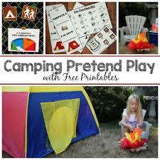 Campfire art using washable markers, coffee filters, and water. Camping Pretend Play For Preschoolers Where Imagination Grows