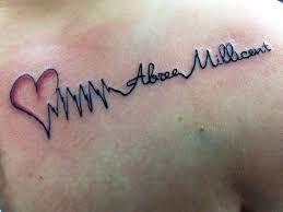 Mom and baby silhouette tattoo. Tattoo Ideas For Allie S Name On Pinterest Kid Names Name Tattoos And Child Name Tattoos Honey