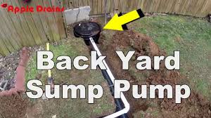 Use a sump pump in your yard when there is no gravity fall to the street. How To Install A Back Yard Sump Pump Youtube