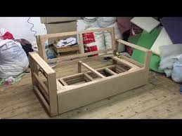 كنبة سرير قبل التنجيد ومفاجأة فى آخر الفيديو Youtube Storage Bench Storage Furniture