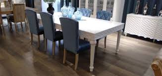 A round, wood table by pierre is a great option for a small dining room area. Modern Design Home Furniture Pure White Color Mdf And Wooden Dining Table Furniture With Dining Cabinet And Wine Case China Dining Table Set Dining Room Sets Made In China Com