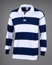Canterbury Of Nz Hoop Rugby Shirt Navy White Canterbury
