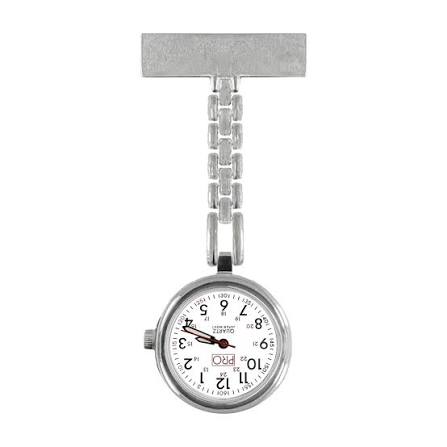 Chrome Pin On Lapel Watch