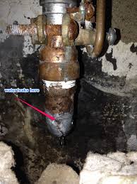 leak at main shut off valve home