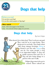 Literature Grade 3 Non Fiction Dogs That Help 1 Literature Nonfiction Reading Practice