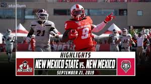 This month in sports reference New Mexico State Vs New Mexico Football Highlights 2019 Stadium Youtube