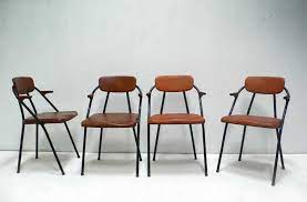 vintage cosco styline folding chairs with custom elather seats and hand carved walnut arm rest by jason kohank 950 sold pair 47 chair folding chair cosco