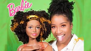 Training head female mannequin head hair styling manikin cosmetology doll. I Got A Beautiful Black Barbie Styling Head W Natural Hair Type 3 Curls Giveaway Youtube