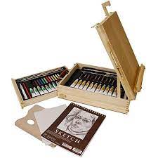 Shop Us Art Supply 62 Piece Wood Box Easel Pa At Artsy Sister In 2021 Colorful Oil Painting Colorful Paintings Acrylic Easel Painting