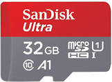 Ultra 32GB microSDHC UHS-I Card with Adapter SDSQUAR-032G-GN6MA Sandisk