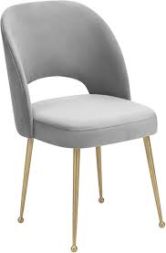 Swell Light Grey Velvet Chair Tov Furniture Dining Room Chairs Upholstered Dining Chairs Velvet Chair