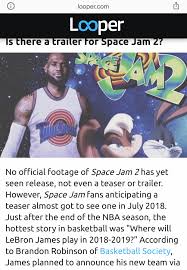 Space jam 2 official trailer подробнее. Brandon Scoop B Robinson On Twitter Space Jam 2 Trailer Where