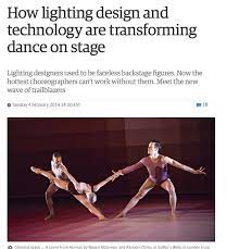 How Lighting Design And Technology Are Transforming Dance On Stage Dance Choreographer Wayne Mcgregor