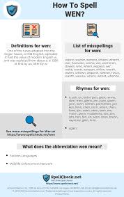 How To Spell Wen And How To Misspell It Too Spellcheck Net