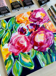 Maybe you would like to learn more about one of these? Abstract Flowers Video Painting Tutorial On Youtube How To Paint Loose Abstract Flowers With Acrylics On Canvas Elle Byers Art