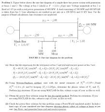 Solved Problem 1 Figure Below Shows The One Line Diagram