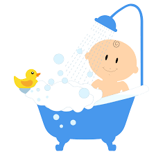 Download baby bath stock vectors. Tomar Un Bano Clipart 112 Bedtime Routine Baby Baby Bedtime Baby Bath