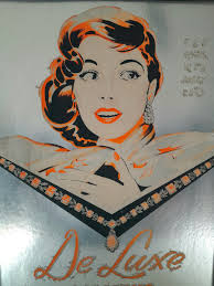 Mid 20th Century 1950's Retro Deluxe Cleaning Advertising Sign