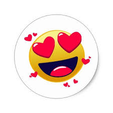 Red Love Heart Emoji Happy Romantic Classic Round Sticker Zazzle Com Love Heart Emoji Heart Emoji Love Heart