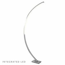 Modern arc lamp satin modern crystal floor lamps gretchengerzina. Curve Ultra Modern Led Floor Lamp Satin Silver Lightbox