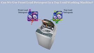 Front load washers are he (high efficiency) washing machines, meaning they use less water and energy to clean clothes. Can We Use Front Load Detergent In A Top Load Washing Machine