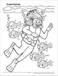 Scuba Diving Ocean Adventure Coloring Page Printables Coloring Pages Vbs Themes Ocean Crafts
