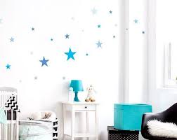 Wandtattoo Kinderzimmer Sterne Bblau Wandsticker Babyzimmer Etsy Jungenzimmer Wandtattoo Kinderzimmer Babyzimmer Deko