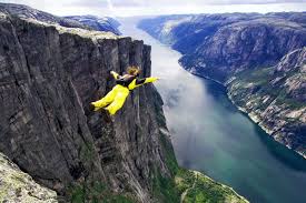 Lysebotn is a village in sandnes municipality in rogaland county, norway.the village is located at the eastern end of the lysefjorden in a very isolated valley that is only accessible by one road or by boat. How To Go Base Jumping From The Fiord Cliff In Stavanger