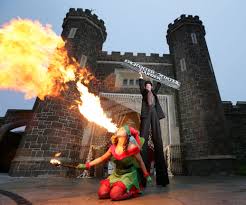 The Barbican Gate In The Heart Of Antrim Town Was On Fire As The Mayor Councillor Paul Michael Launched This Year S Enchanted W Winter Garden Barbican Event