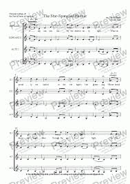 Star spangled banner (alto sax), author: Star Spangled Banner American National Anthem Ssaa Sheet Music