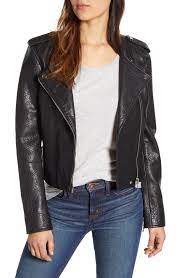 Lucky Brand Pebble Leather Moto Jacket Available At Nordstrom Leather Jacket Style Leather Moto Jacket Fashion