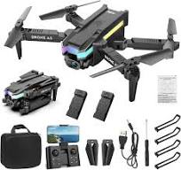 Drones con cámara para adultos 4k HD FPV, dron plegable de control remoto,  juguetes cuadricópteros, regalos para niños y niñas con modo de retención  ...