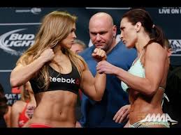 After cat zingano defeated miesha tate at the ultimate fighter: Ufc 184 Weigh Ins Ronda Rousey Vs Cat Zingano Ronda Rousey Ufc Ufc Women Mma Women